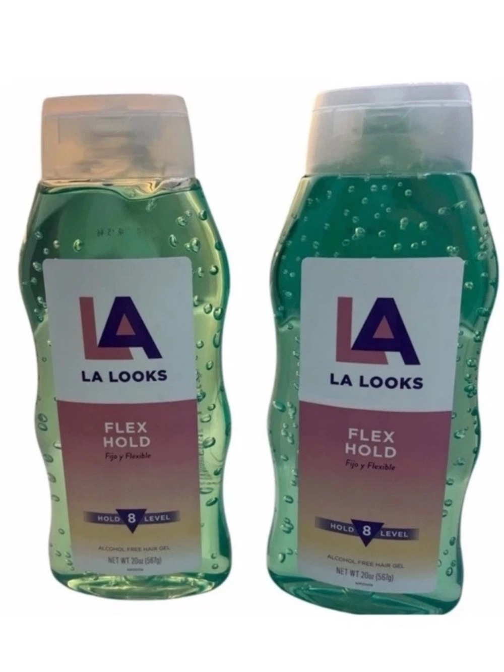 New 2 LA Looks Flex Hold Level 8Hold Alcohol Free Hair Gels
